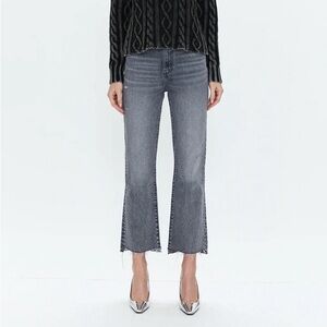 Pistola Ally Vintage Crop Bootleg Jean - earl grey vintage size 27